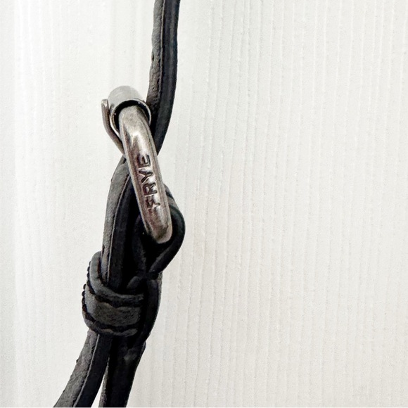 FRYE Madison North South Leather Mini Crossbody Bag BLACK - Picture 9 of 9